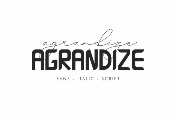 Agrandize: The Duo Font That Bridges Elegance and Modern Edge