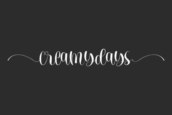 Creamydays Font: Where Modern Calligraphy Meets Everyday Design