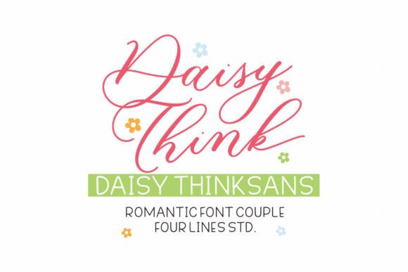 Daisy Think: Where Playful Script Meets Crisp Sans Serif