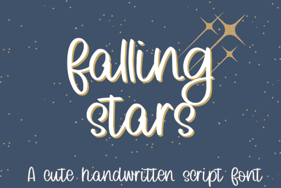 Falling Stars Font: Where Playful Script Meets Professional Polish