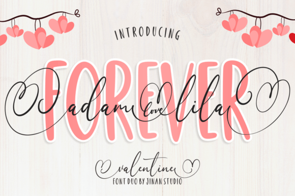 Forever Adam Lila Duo: A Romantic Font Pairing for Designers