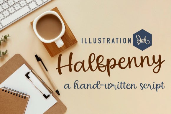 Halfpenny: The Handwritten Font That Balances Casual and Professional