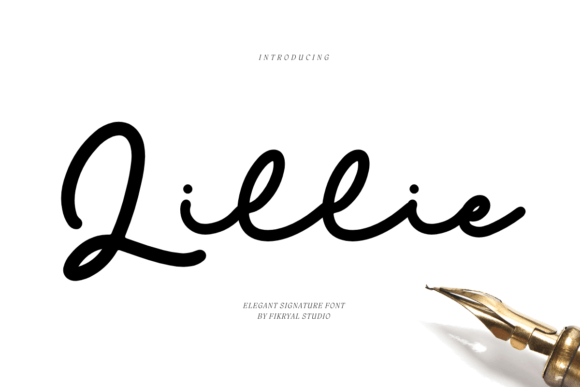 Lillie: A Signature Script Font for Elegant Design Projects