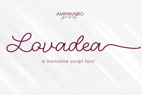 Lovadea: Crafting Authenticity with a Gorgeous Monoline Script