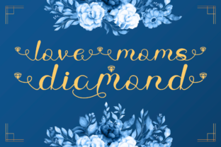 Love Moms Diamond: A Sweet Script for Modern Branding
