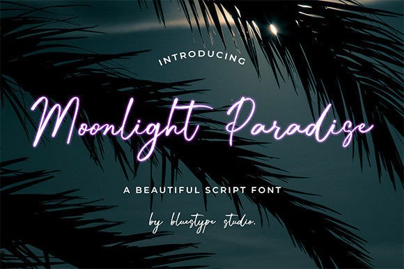 Moonlight Paradise: A Handwritten Font for Modern Designers