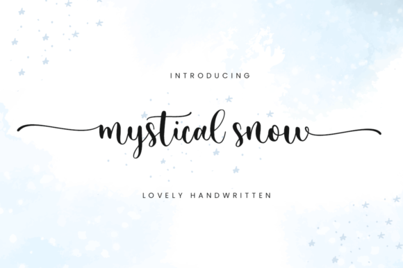 Mystical Snow: A Script Font for Elegant Modern Design