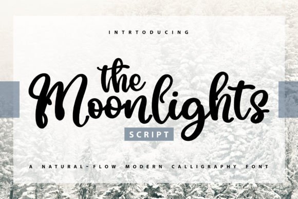 The Moonlights: A Modern Handwritten Script for Joyful Designs