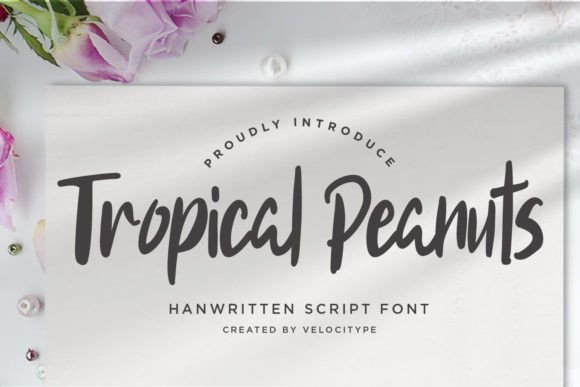 Tropical Peanuts: The Elegant Script Font for Timeless Designs