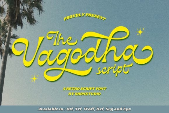 Vagodha: A Retro Script Font with a Striking Twist